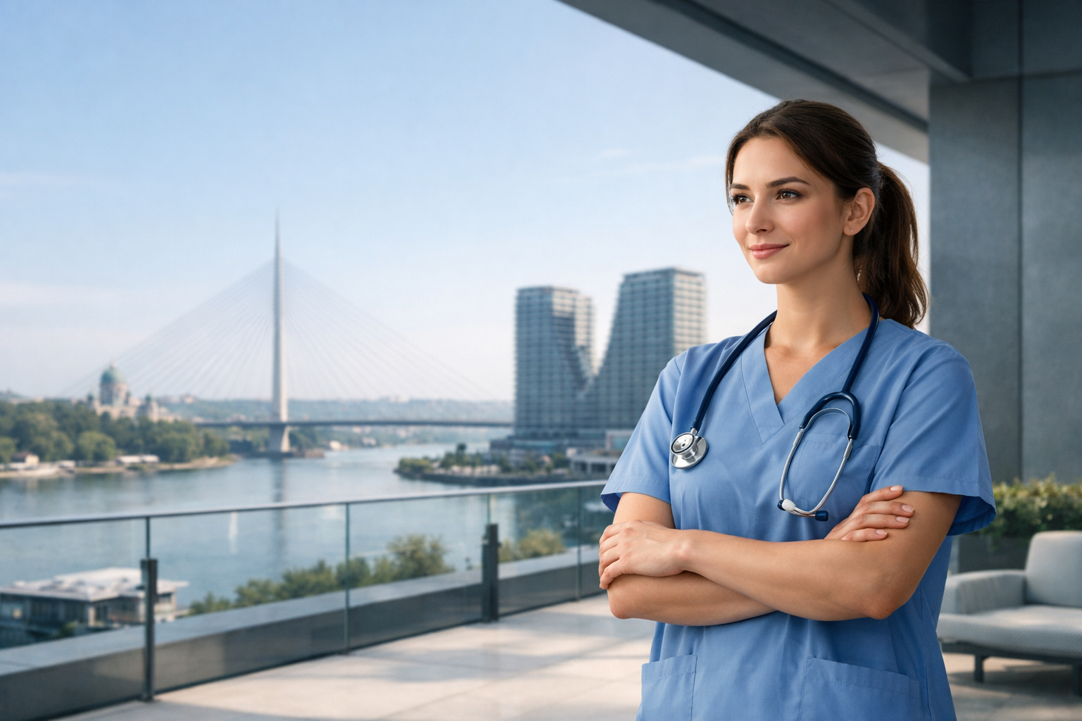 Kvalifikovana medicinska sestra iz zemlje Srbija koja se priprema za Njemačku